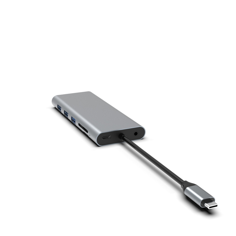5 en 1 USB C Hub con Ethernet Usb A Rj45 Adaptador Tipo C Estación de acoplamiento MacBook