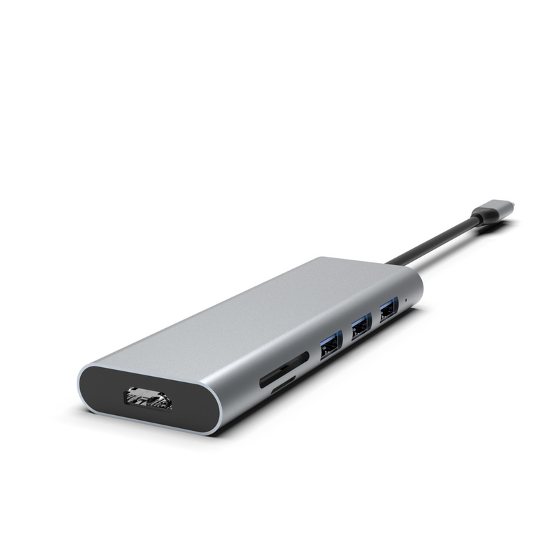 Adaptador USB-C de alta velocidad con USB 3.0 HDMI PD de carga Logotipo personalizado disponible para