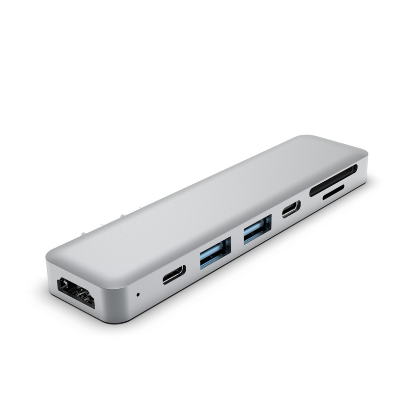 Adaptador dual usb c Hub personalizado Dock 6-en-1 HDTV Dock Hubs USB personalizables para mackbook