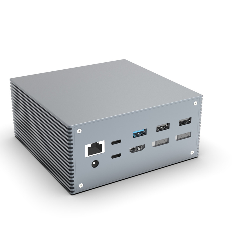 16 en 1 Thunderbolt 4 Estación de acoplamiento 3 Monitores Mac USB 3.0 portátil universal DP USB C con fuente de alimentación continua