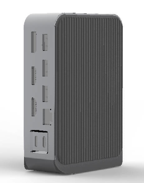 16-en-1 Thunderbolt Displaylink Dock USB Estación de acoplamiento de doble monitor para MacBook y Windows