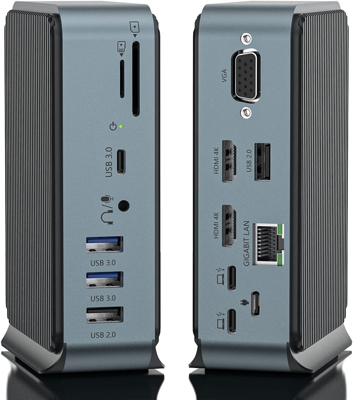 Estación de acoplamiento Hdmi a USB C 100w Maximizar el potencial de trabajo con tipo-C Pd2.0