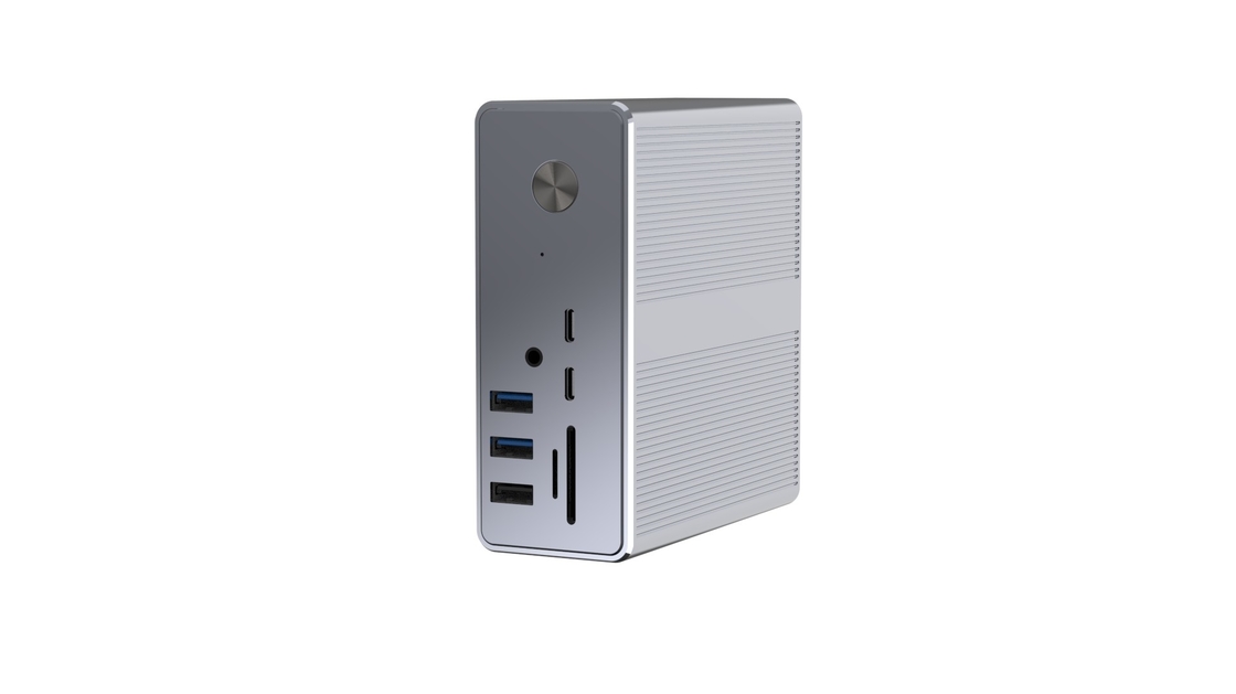 Puerto de visualización USB de 15 en 1 Estación de acoplamiento USB doble C 4k para para MacBook y Windows
