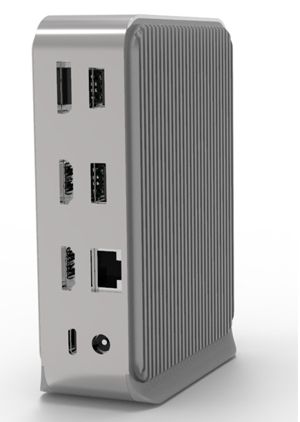 Estación de acoplamiento USB-C de 14 puertos 65w Chromebook Certificado Monitores Triple 4K 3.5mm Jack de audio para computadoras portátiles