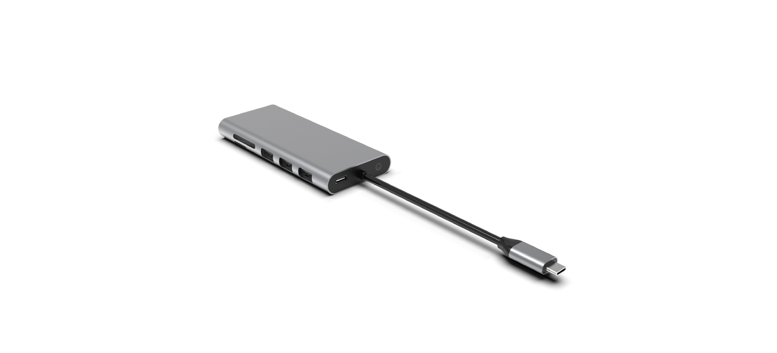 Macbook Usb Un adaptador para Macbook Air 5 en 1 Puertos múltiples 4K Usb Tipo C Slim 3.0