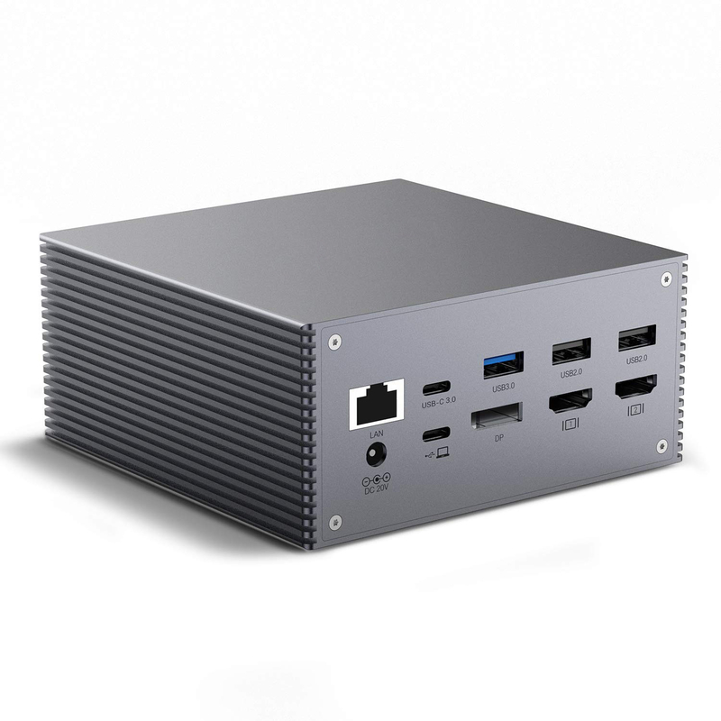 Estación de acoplamiento USB C para Windows MacOS Macbook Pro con fácil integración Plug and Play