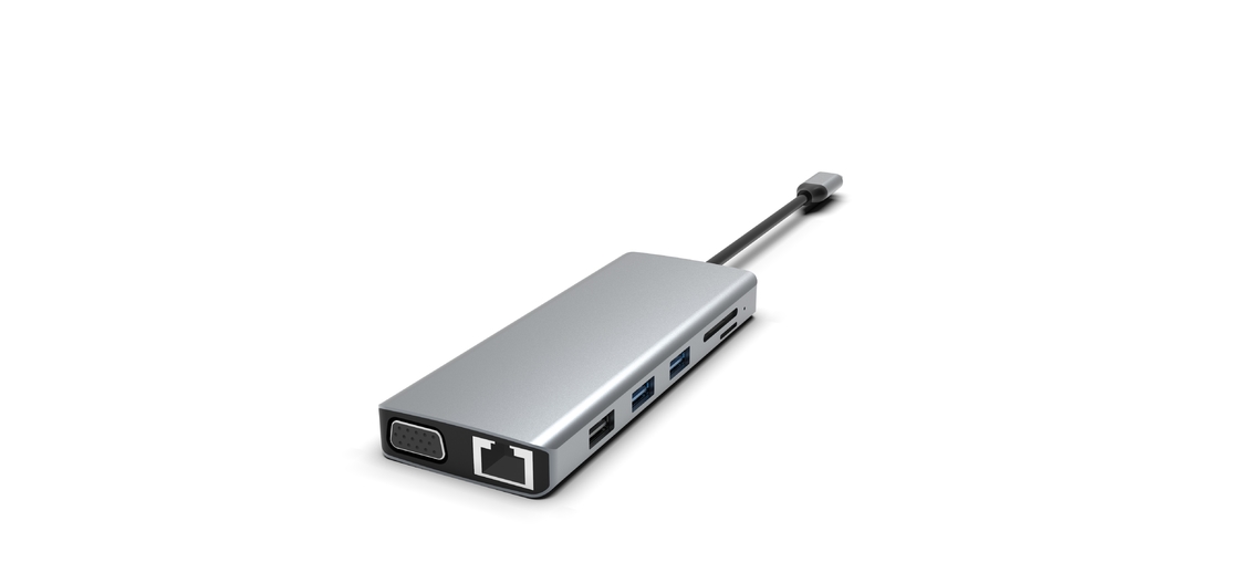 Estación de acoplamiento de USB C Hub para MacBook Laptops USB C a monitores HDMI duales para Windows Adaptador de USB C Hub