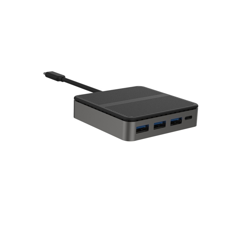 Cuadrado 6 en 1 Dual HD 4K Tipo C Docks con RJ45 PD 100W SD TF 3xUSB 3.0 Docking Hdmi Hub Usb C A