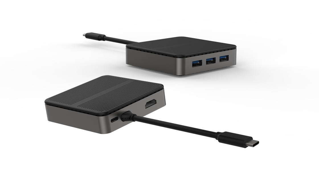 Adaptador 3 en 1 USB C USB C a HDMI Adaptador multipuerto tipo-C Hub con puerto 4K HDMI PD M Carga USB 3.0 OTG Daax 100Wta