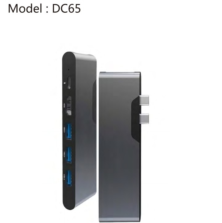 7 en 2 USB C Multiport Hub Adaptador HDMI USB 3.0 Lector de tarjetas SD TF Para el MacBook Pro