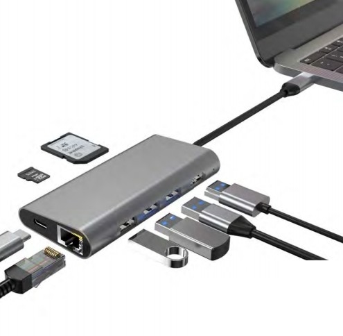 10/100/1000 Mbps Ethernet Adaptador USB C Compatible con Windows/ MacOS/ Android/ Linux Hasta velocidad de transferencia de datos de 10 Gbps