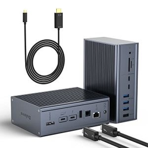 18 puertos Estación de acoplamiento Thunderbolt 2 HDMI Dock Hub para compatibilidad de pantalla HDMI 8K / 4K