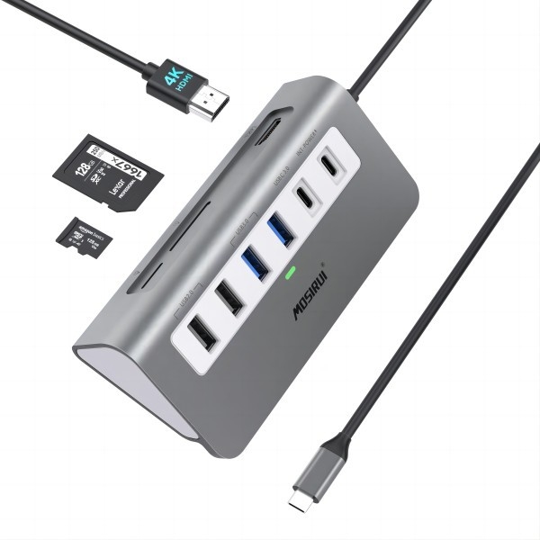 10/100/1000 Mbps Ethernet Adaptador USB C Compatible con Windows/ MacOS/ Android/ Linux Hasta velocidad de transferencia de datos de 10 Gbps