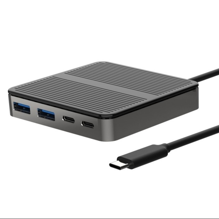 Tipo de alimentación C para adaptador de USB Cuadrado USB 3.0/2.0 Hub Transferencia de datos y conectividad para computadora portátil