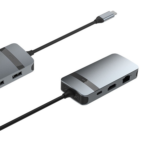 4 en 1 HDMI USB UP Usb C Adaptador para el ordenador portátil de energía mejorada conectividad de audio