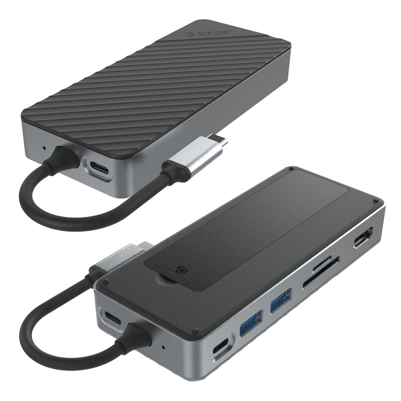 Displaylink Thunderbolt Dock Estación de acoplamiento USB C con caja magnética 10Gbps Tasa de transmisión para SSD NVMe