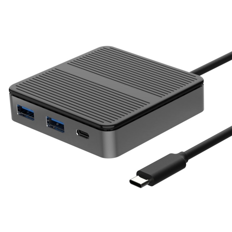 Cuadrado USB negro C a Adaptador USB Mac 6 en 1 Usb C a Usb Un Adaptador Hub Adaptador OTG