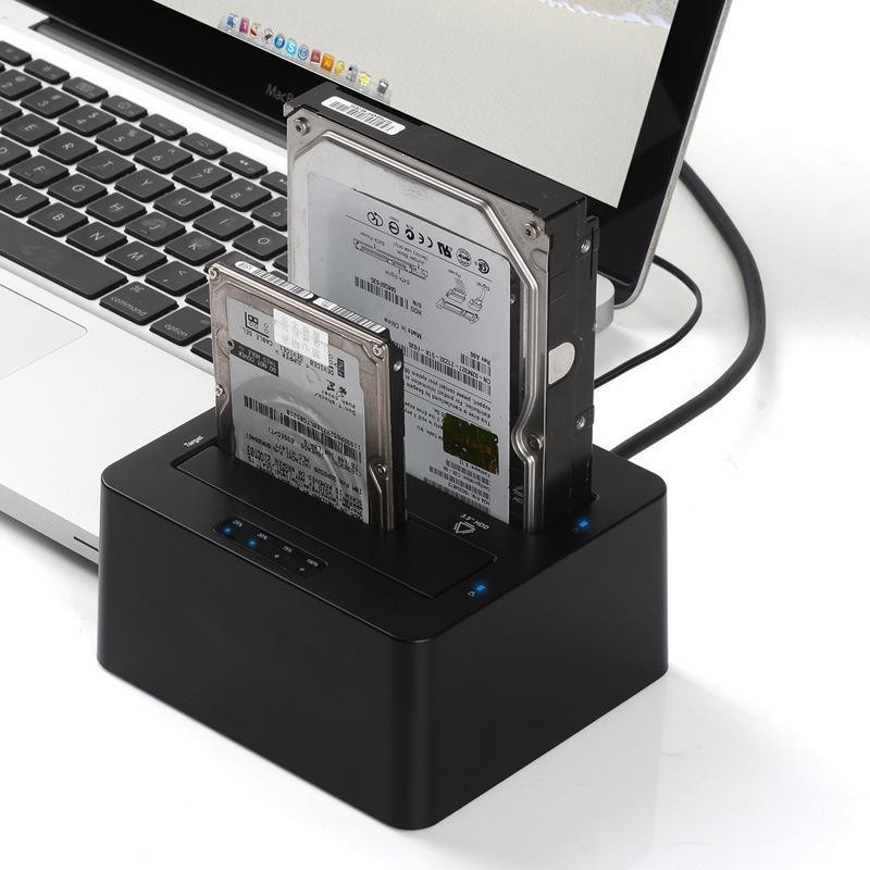 6Gbps SATA I/II/III Duplicador externo de disco duro HDD y clonador con modos de clonado de disco completo independientes