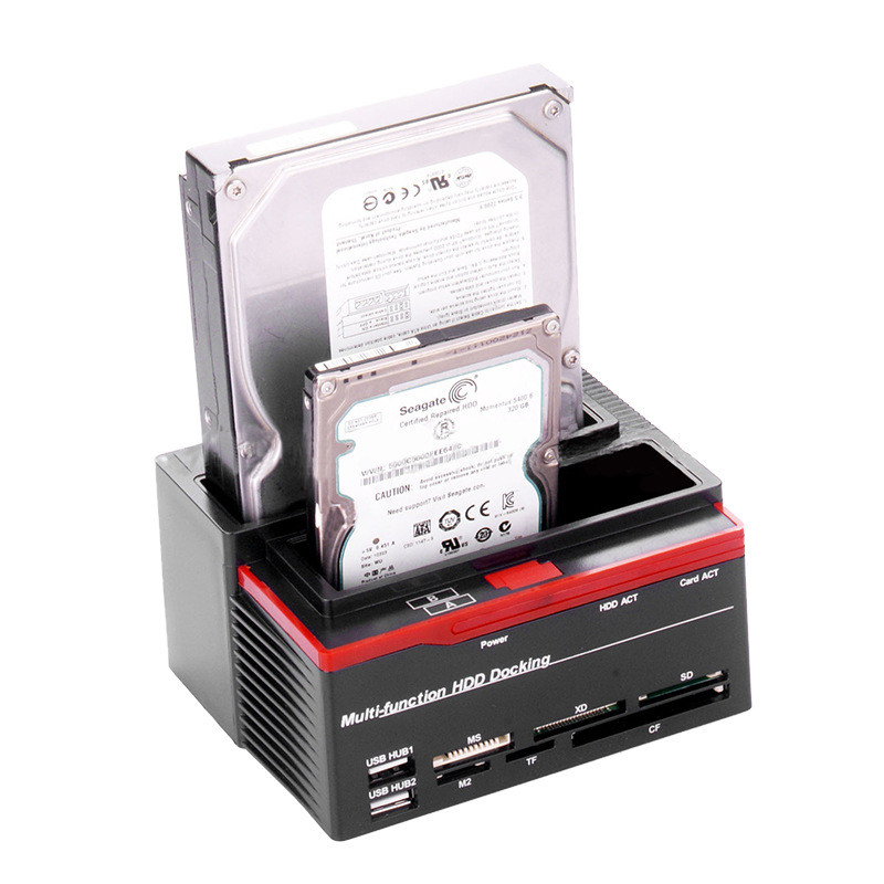 Estación de acoplamiento de HDD Ssd para múltiples discos SATA 3.5 con clonación fuera de línea