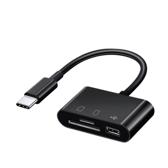 Macbook USB C Lector de tarjetas SD Adaptador de tarjetas SD Lector de tarjetas de memoria con SD MicroSD USB 3 puerto para Iphone