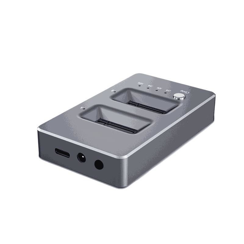 Estación de acoplamiento de clones fuera de línea Disco duro externo duplicador Dock NVMe M.2 SSD Soporte de una copia de disco del sistema de clave