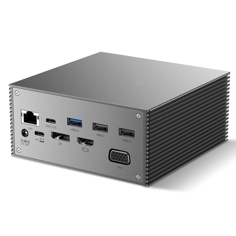 Thunderbolt 4k Monitor Thunderbolt USB-C Dual HD Estación de acoplamiento 4K 16-en-1 Adaptador de eje MST Macbook y escritorio