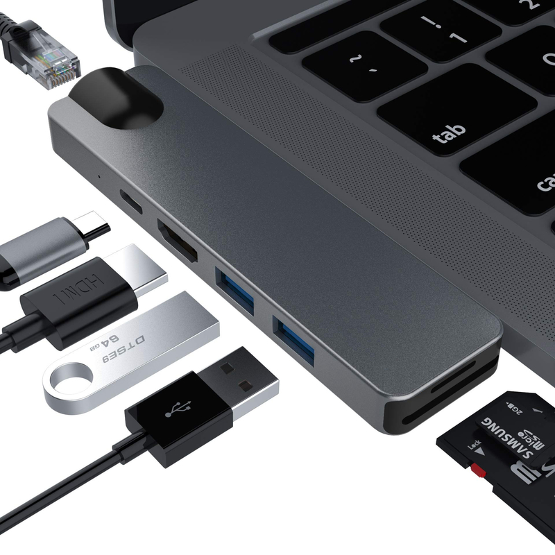 Vga Hub Hdmi Usb C Estación de acoplamiento Usb C Multi Hub Splitter Concentrator Estación de acoplamiento de PC portátil