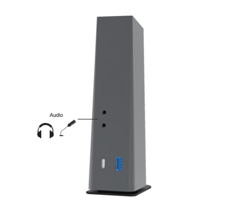 Estación de acoplamiento HDMI USB C 4k con suministro de energía Estación de acoplamiento Ethernet RJ45 USB Tipo-C 4K