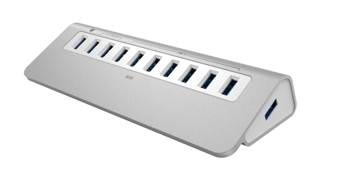 10 en 1 USB C HUB 2.0-4.0 Tipo C HUB Multi Splitter Adaptador OTG Adaptador de alimentación USB para Macbook