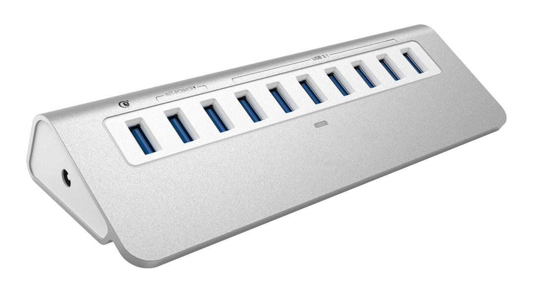 10 en 1 USB C HUB 2.0-4.0 Tipo C HUB Multi Splitter Adaptador OTG Adaptador de alimentación USB para Macbook