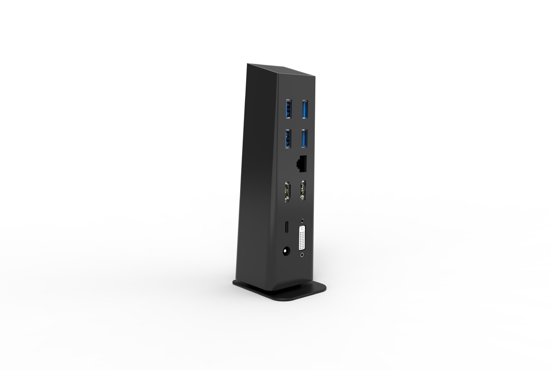 Estación de acoplamiento portátil para computadoras portátiles con cable integrado USB3.0