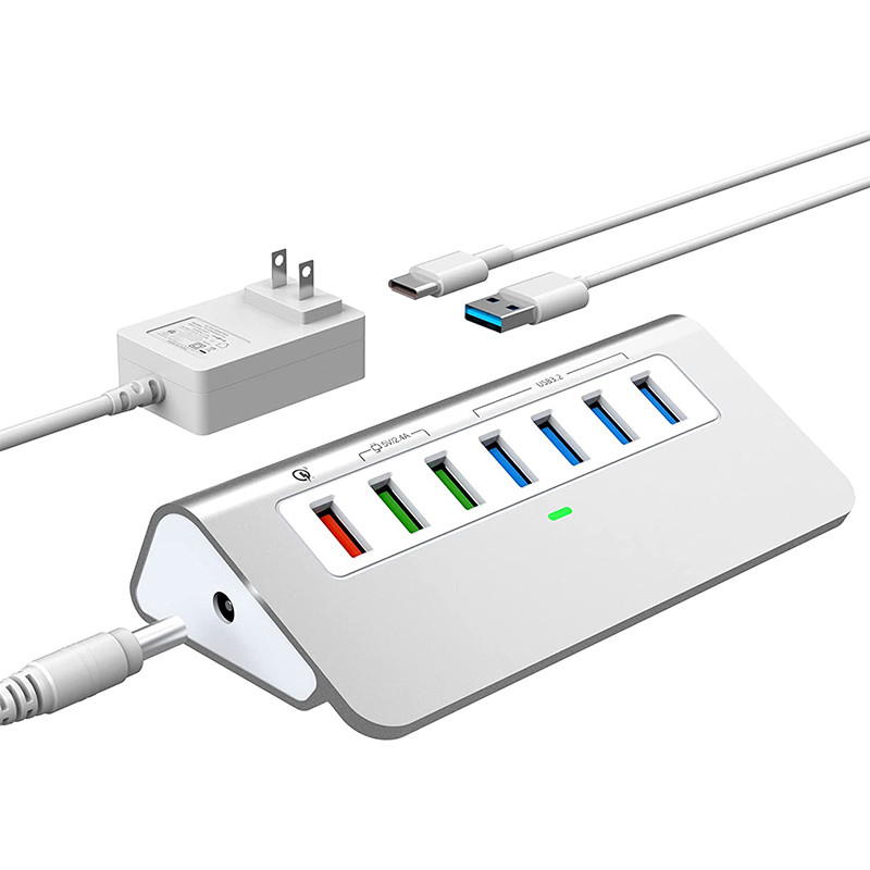 Velocidad de transferencia de datos de hasta 10/5Gbps Conector USB-C Hub con certificación CE