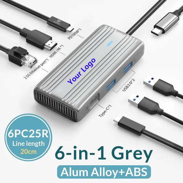 USB C Hub con HDMI 4K y USB 3.0 de alta velocidad Compatible con Windows Mac