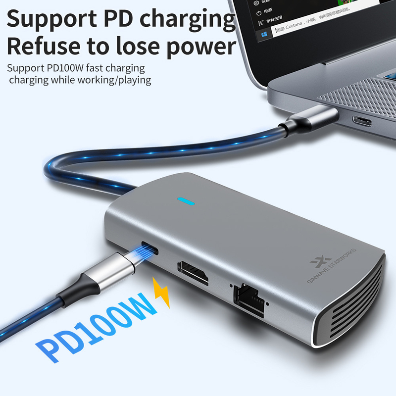 Experimenta conectividad sin fisuras con nuestro Hub USB C y compatibilidad USB Tipo-C