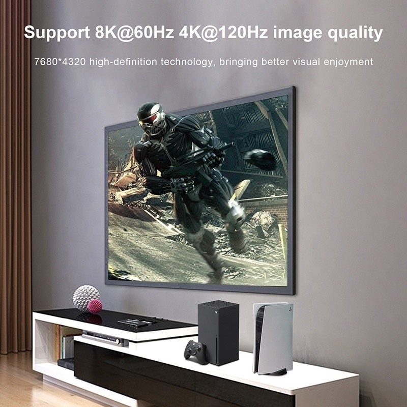 Interruptor HDMI 8K 3 en 1 soporte de salida 3 entrada HDMI 8K 60Hz 4K 120Hz tecnología avanzada
