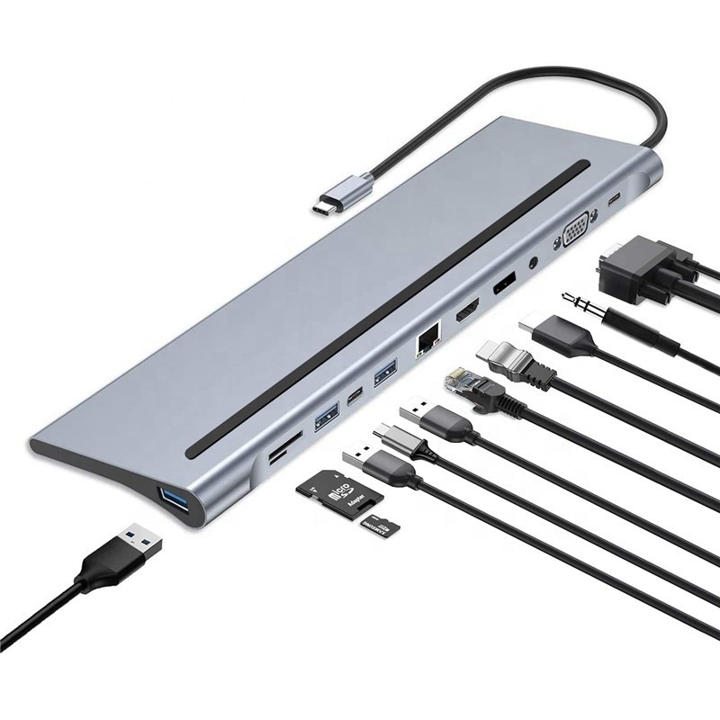 Interfaz USB C multifunción tipo C Dock con adaptador SD TF OEM/ODM aceptable