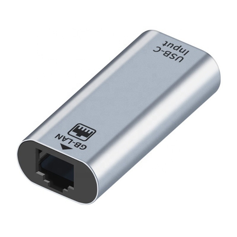 Adaptador de puerto USB C femenino a Ethernet 10/100/1000 Mbps Velocidad para una conexión de red rápida