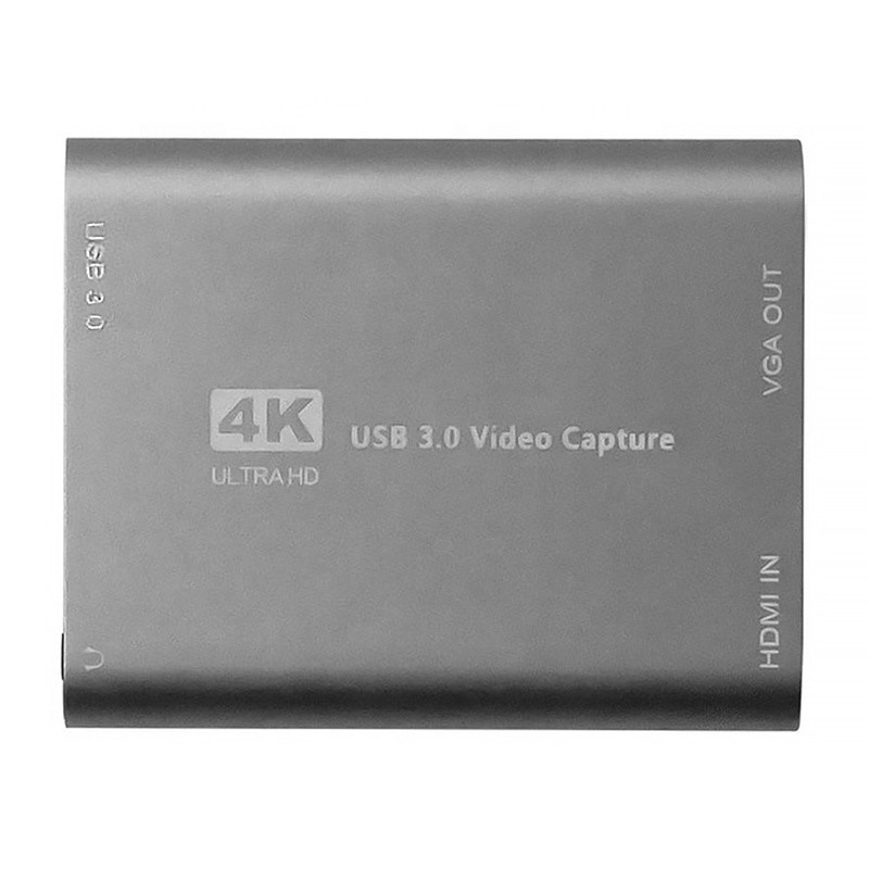 Caja de tarjetas de vídeo de captura de vídeo USB 3.0 HDMI DVR con micrófono VGA Loop Out para la cámara de ordenador Xbox