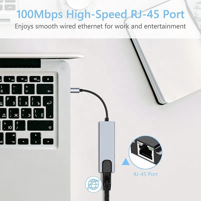 Estación de acoplamiento USB C PD gris para la función de carga de computadoras portátiles Transferencia de datos Salida de video