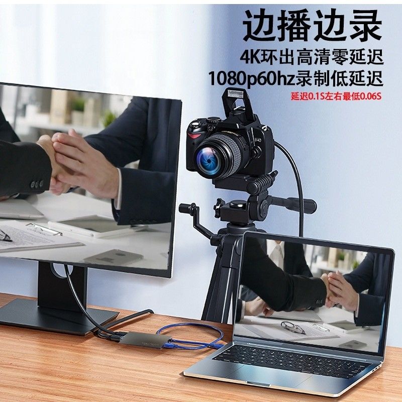 Loop Out USB C Tipo C Hub con tarjeta de captura de vídeo HDMI de alta definición 4K 60Hz