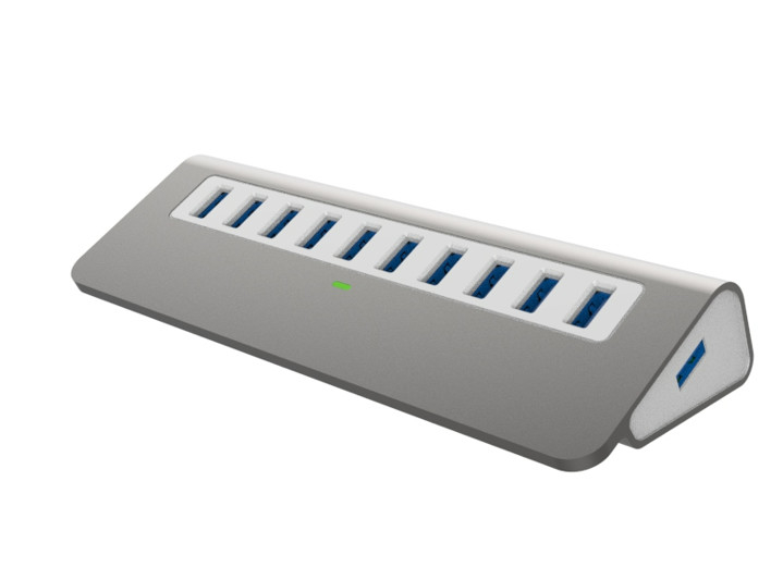 Interfaz tipo C 4 en 1 14 puertos Hub Tipo C OTG a USB 3.0 2.0 Adaptador de aleación de aluminio