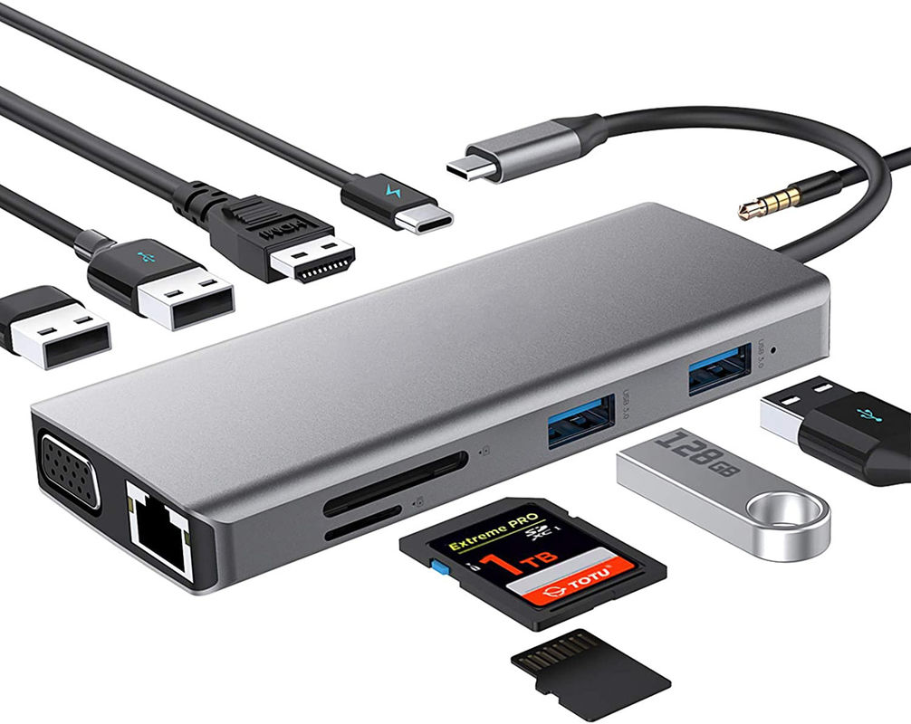 Loop Out USB C Tipo C Hub con tarjeta de captura de vídeo HDMI de alta definición 4K 60Hz