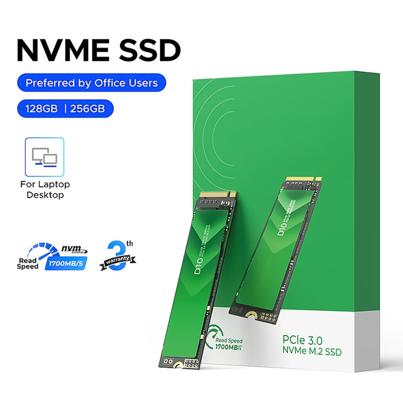 Alta velocidad PCIe 3.0 Interfaz SSD M.2 con capacidad de 128 GB y controlador SATA 6Gb/s