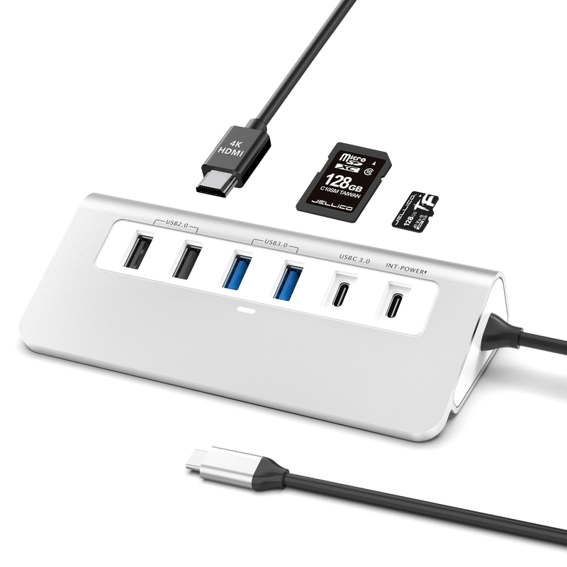 Características adicionales Estación de acoplamiento USB-C 9 en 1 con manual de usuario y diseño compacto incluido