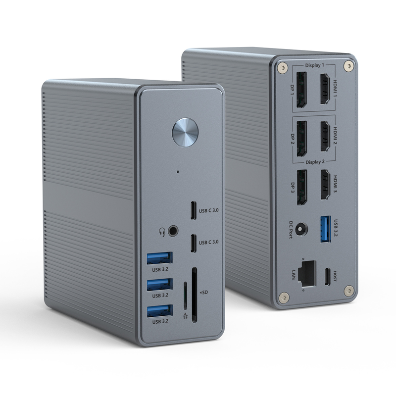 DC36-X1 Thunderbolt Docking con soporte de pantalla de 60Hz/30Hz y velocidad de transferencia de datos de hasta 10Gbps
