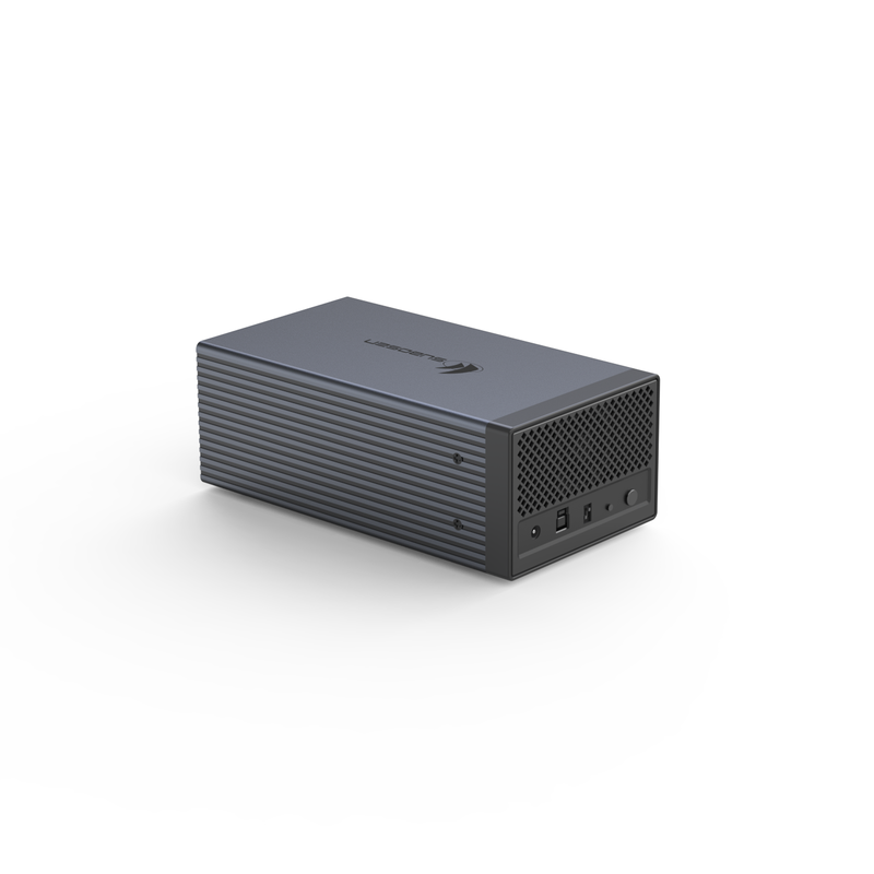 Cubierta de HDD RAID de aleación de aluminio de grado de aeronaves con modos RAID 6 de hardware y doble matriz de almacenamiento DAS de tipo C de 10 Gbps