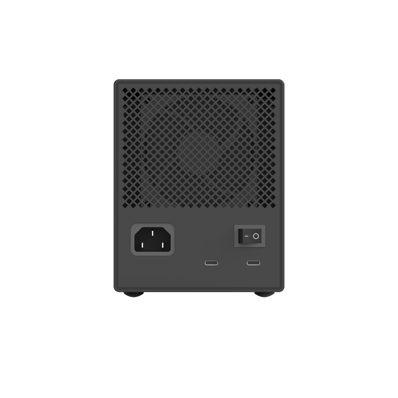 Cubierta de HDD RAID de aleación de aluminio de grado de aeronaves con modos RAID 6 de hardware y doble matriz de almacenamiento DAS de tipo C de 10 Gbps