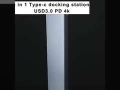 Adaptador multipuerto USB tipo C de 8 en 1 versátil para multitarea y transferencia de datos