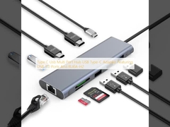 Adaptador USB tipo C con puertos USB 3.0 y RU6A-H2